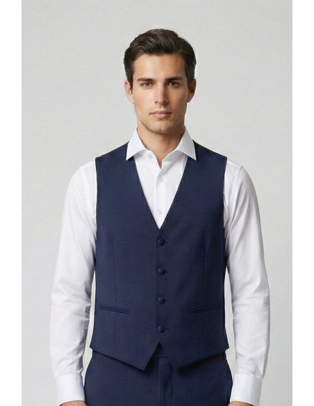 Privat Fashion abito con petto in raso e gilet monetraso-ab213/3p [7b83e97f]