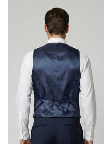 Privat Fashion abito con petto in raso e gilet monetraso-ab213/3p [a2a5aa72]