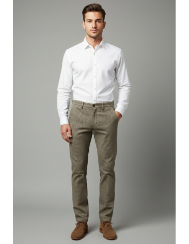 Four.ten Industry pantalone chino in cotone stretch T910-200151 [c9b28e2f]