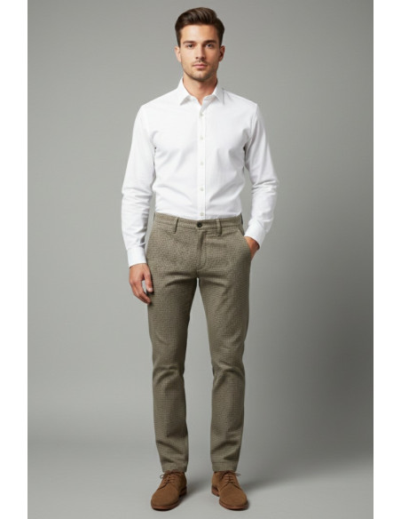 Four.ten Industry pantalone chino in cotone stretch T910-200151 [c9b28e2f]