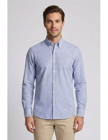 Filippo Gelsi camicia botton down rigata in cotone 119-2fp [5dfb4508]