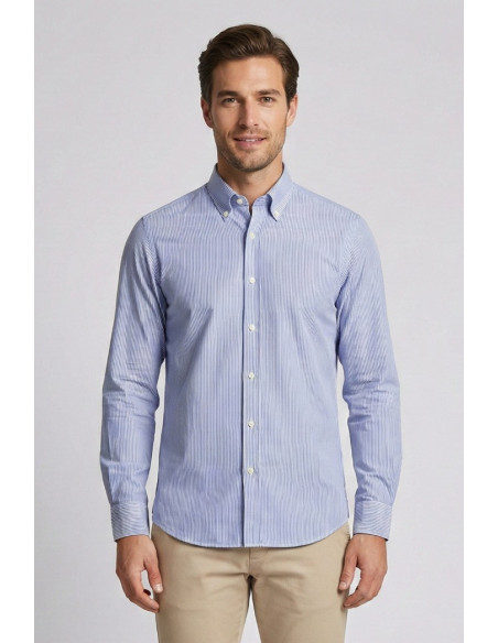 Filippo Gelsi camicia botton down rigata in cotone 119-2fp [5dfb4508]