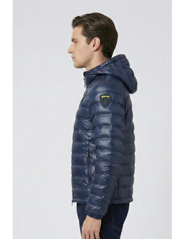 Blauer giubbetto termosaldato con cappuccio Charles 26sbluc02179-007104 [3c8abbe1]
