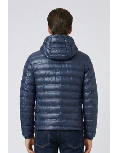 Blauer giubbetto termosaldato con cappuccio Charles 26sbluc02179-007104 [8b977ae5]