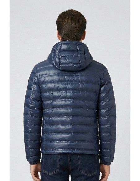 Blauer giubbetto termosaldato con cappuccio Charles 26sbluc02179-007104 [8b977ae5]