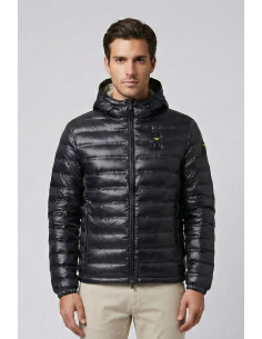 Blauer giubbetto termosaldato con cappuccio Charles 26sbluc02179-007104 [55b0fa66]