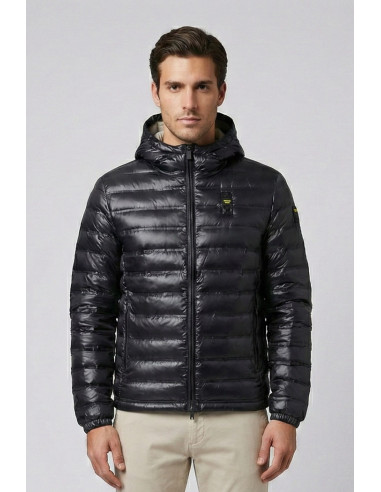 Blauer giubbetto termosaldato con cappuccio Charles 26sbluc02179-007104 [55b0fa66]