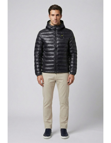 Blauer giubbetto termosaldato con cappuccio Charles 26sbluc02179-007104 [3edb3f71]