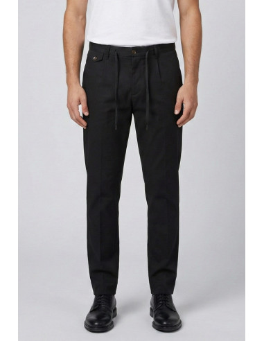 Squad2 pantalone chino in misto cotone con coulisse e risvolto gaber126033 [3f6d840e]