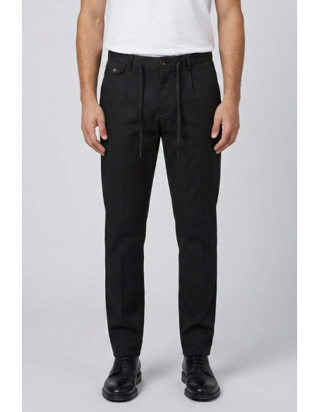 Squad2 pantalone chino in misto cotone con coulisse e risvolto gaber126033 [3f6d840e]