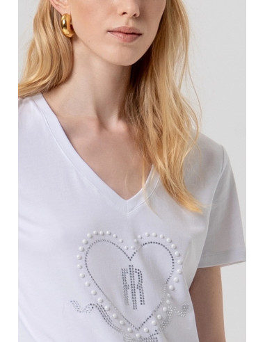 Fracomina t-shirt maniche corte in jersey fp26st3007j401n5 [3ad71076]