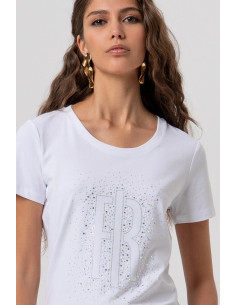 Fracomina t-shirt maniche corte in jersey fp26st3002j401n5 [c1f0eb65] 2