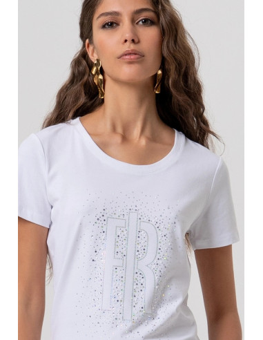 Fracomina t-shirt maniche corte in jersey fp26st3002j401n5 [18d6a868]