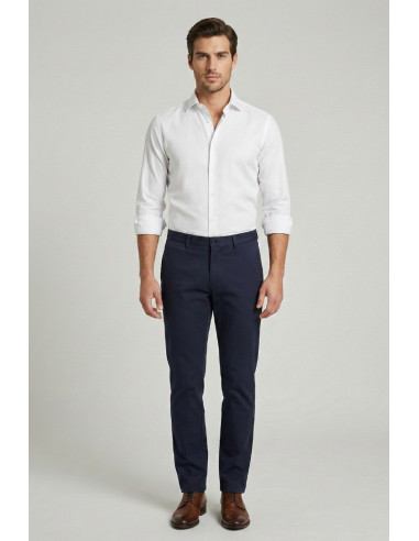 Squad2 pantalone chino in punto milano Nesta126032 [115054bb]