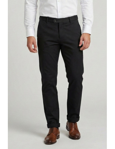 Squad2 pantalone chino in punto milano con risvolto Napoli126032 [a7550c79]