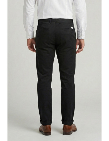 Squad2 pantalone chino in punto milano con risvolto Napoli126032 [7e734f74]