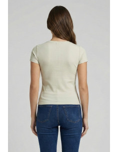 Fracomina t-shirt slim a costine fp26st3001j42701 [153c1c5a] 2