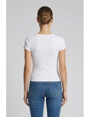 Fracomina t-shirt slim a costine fp26st3001j42701 [e8ccf85e]
