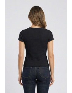Fracomina t-shirt slim a costine fp26st3001j42701 [1ae803df] 2