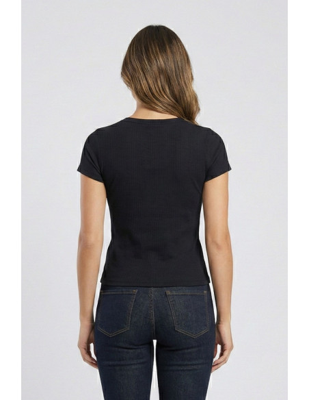 Fracomina t-shirt slim a costine fp26st3001j42701 [c3ce40d2]