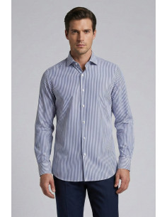 Paul Matthew camicia rigata custom fit in cotone 1715-cf11 [b3463dd7]