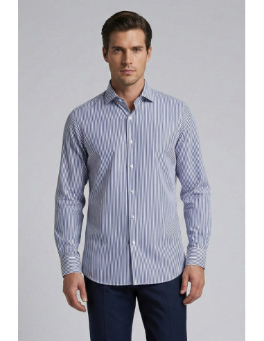 Paul Matthew camicia rigata custom fit in cotone 1715-cf11 [b3463dd7]