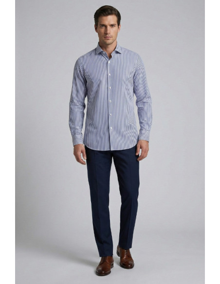 Paul Matthew camicia rigata custom fit in cotone 1715-cf11 [dd7dbfde]