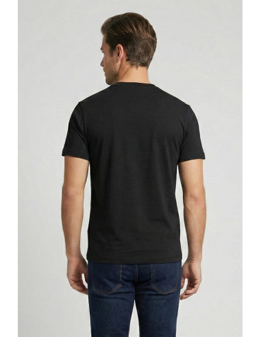John Richmond t-shirt girocollo in cotone con logo sul petto uma25045ts [99e6945f]
