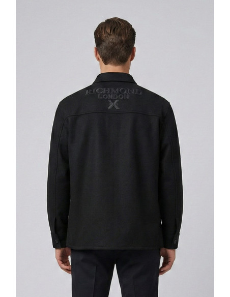 John Richmond overshirt con collo a camicia Sanchez uma25437cp [20bfe8d5]