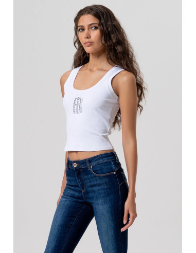 Fracomina jeans bootcut effetto push up in denim con lavaggio scuro fp26sv8020d46401 [bd97620b]