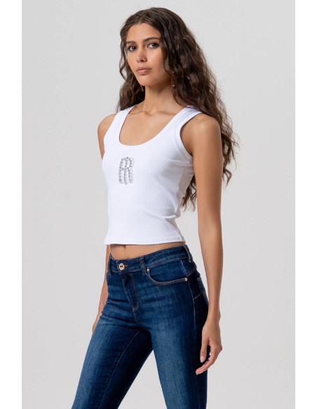 Fracomina jeans bootcut effetto push up in denim con lavaggio scuro fp26sv8020d46401 [bd97620b]