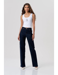 Fracomina jeans bootcut effetto push up in denim con lavaggio medio fp26sv8050d46493 [94ab7130]