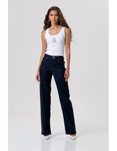 Fracomina jeans bootcut effetto push up in denim con lavaggio medio fp26sv8050d46493 [94ab7130]