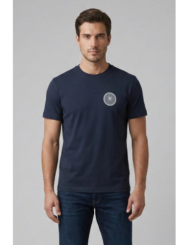 Blauer t-shirt in cotone Wallace 26sbluh02237-007439 [994cf884]