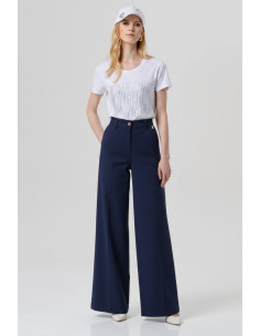 Fracomina pantalone flare in gabardina di cotone fp26sv3035w42001 [489ef992]