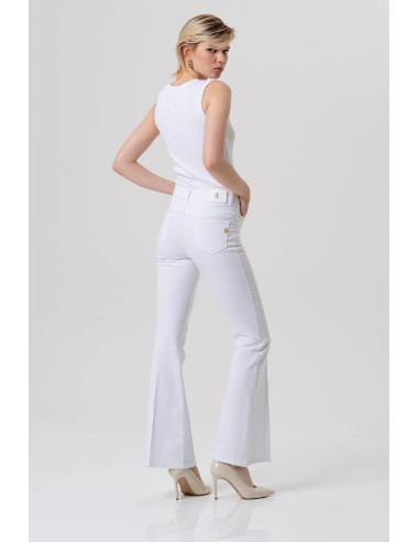 Fracomina pantalone bootcut in tessuto bull stretch fp26sva012w61501 [c4f14e93]