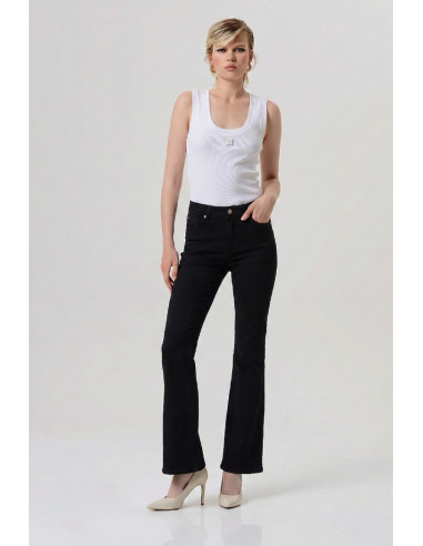 Fracomina pantalone bootcut in tessuto bull stretch fp26sva012w61501 [81c87416]