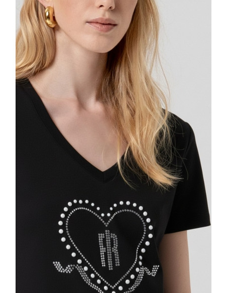 Fracomina t-shirt maniche corte in jersey fp26st3007j401n5 [11d5a8fa]