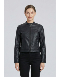 Blash giubbino biker in ecopelle BS1740004 [a3a7e939]