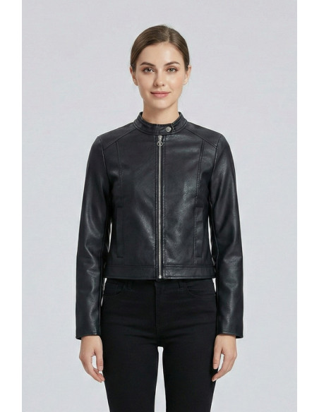 Blash giubbino biker in ecopelle BS1740004 [a3a7e939]