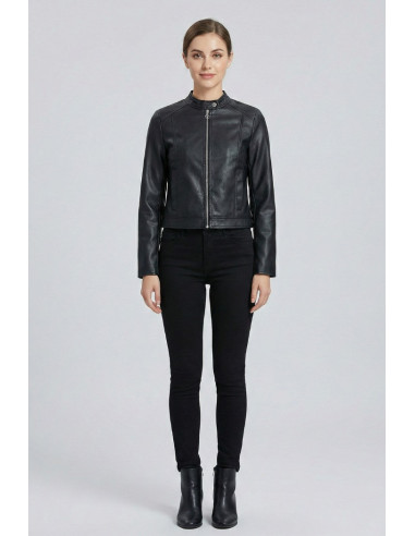 Blash giubbino biker in ecopelle BS1740004 [cd9c6b30]