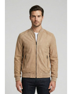 Markup bomber traforato effetto scamosciato MK1940008 [dc47710e]