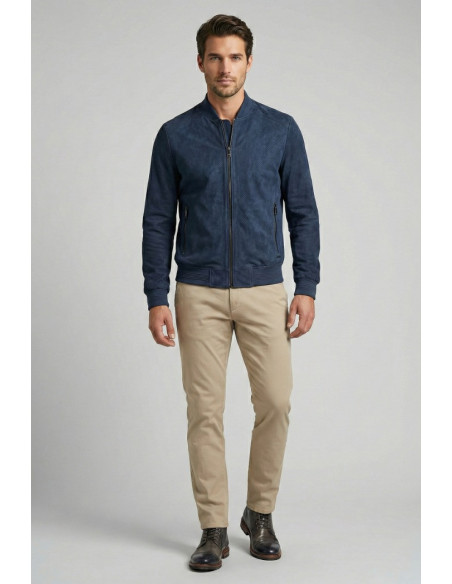 Markup bomber traforato effetto scamosciato MK1940008 [0db4ee08]