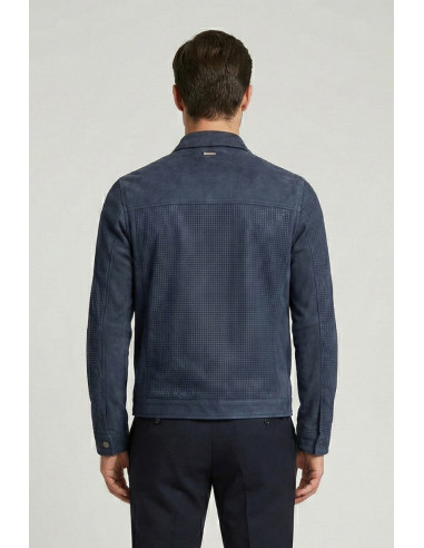 Markup overshirt traforata effetto scamosciato MK1940013 [ed814e64]