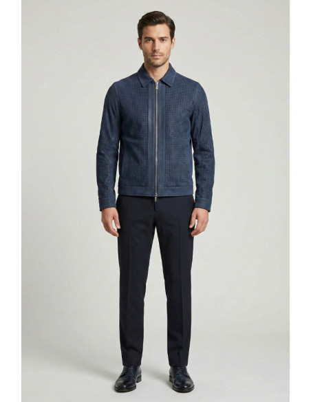 Markup overshirt traforata effetto scamosciato MK1940013 [e8d1097a]