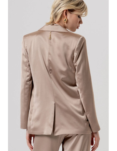 Fracomina blazer oversized monopetto in raso fq26sj3005w47001 [d676455b]