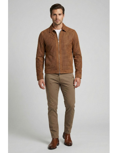 Markup overshirt traforata effetto scamosciato MK1940013 [c6408171]