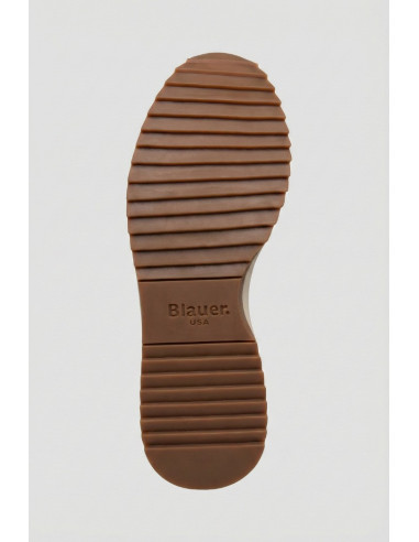 Blauer sneaker con passante logo Queens01 [49094211]