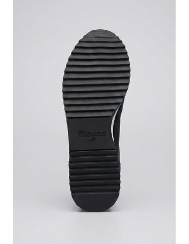 Blauer sneaker con passante logo Queens01 [d217f817]