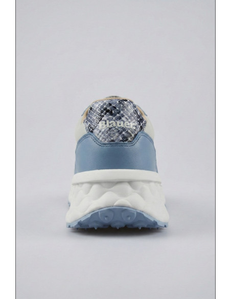 Blauer sneaker con logo strass Lynn01 [87460774]